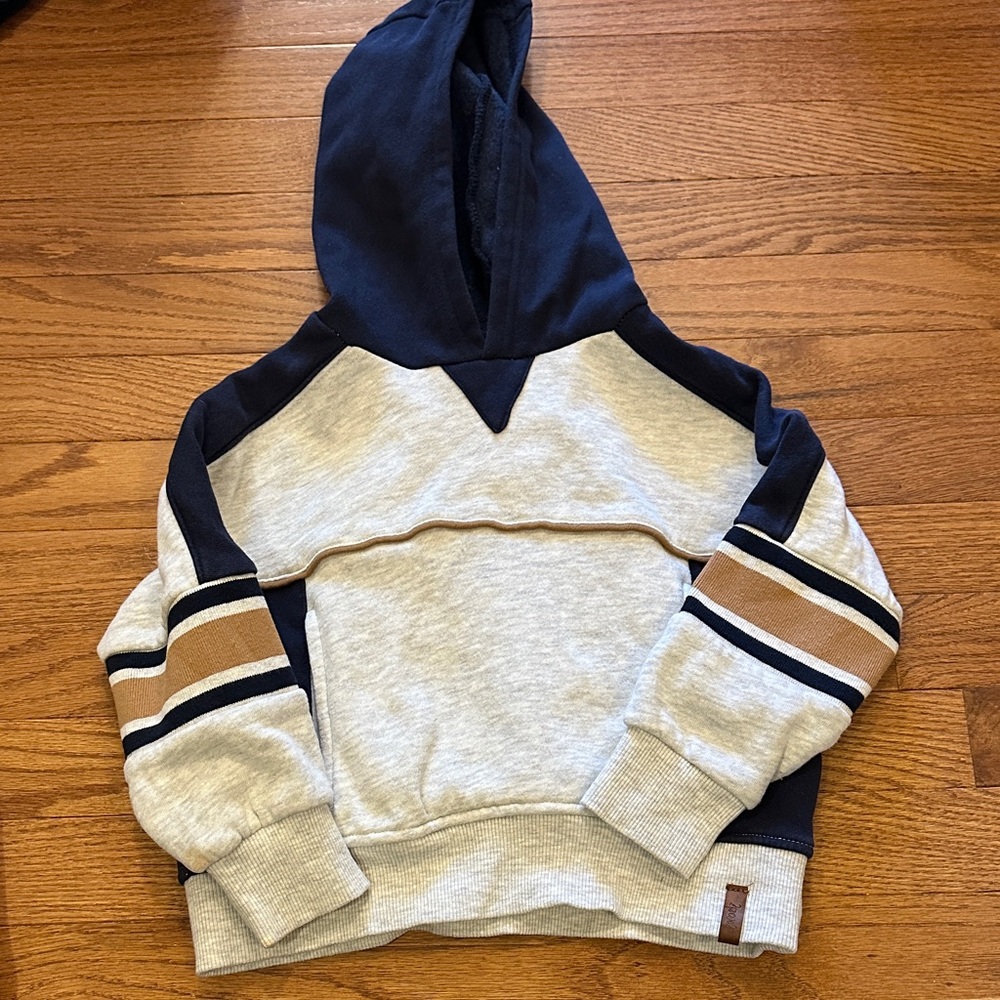 Deux par Deux Navy and Gray Kids Sweatshirt